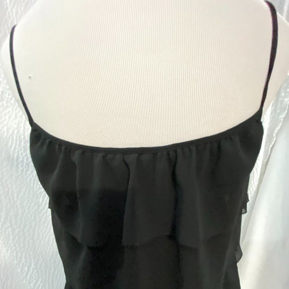 Ann Taylor LOFT Tiered Ruffle Little Black Dress - Picture 5 of 6